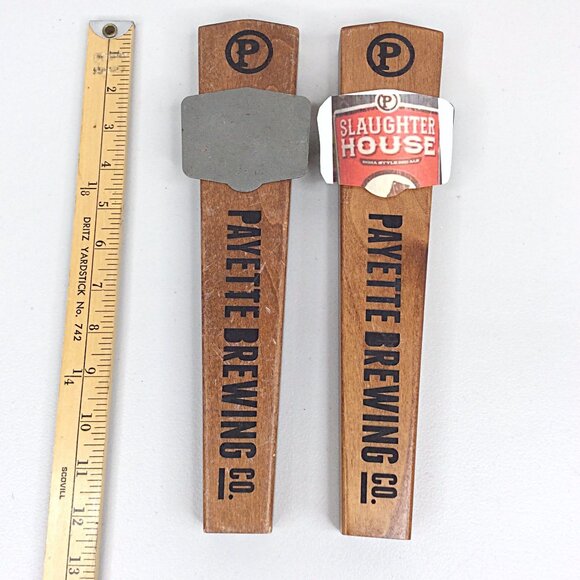 Lot of 2 Payette Brewing Co. Beer Tap Handle Pull Boise Idaho Slaughter House - Picture 2 of 5